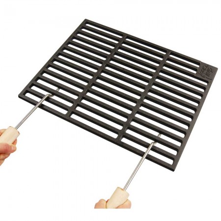 4,2 kg Gusseisen Grillrost für WEBER SPIRIT E 310 320 330+ 2 Griffe / nur eine Hälfte / bis Modell 2024
