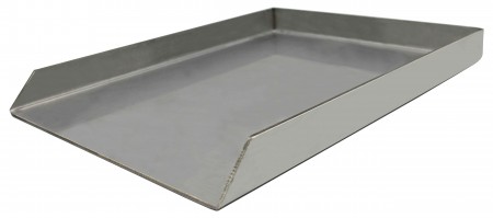 massive 4 mm Edelstahl Grillplatte Plancha 44,2 x 25,5 cm Universal für Grills