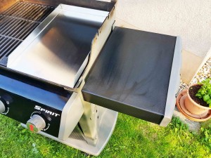 massive 4 mm Edelstahl Grillplatte Plancha 30 x 40 cm Universal für Grills